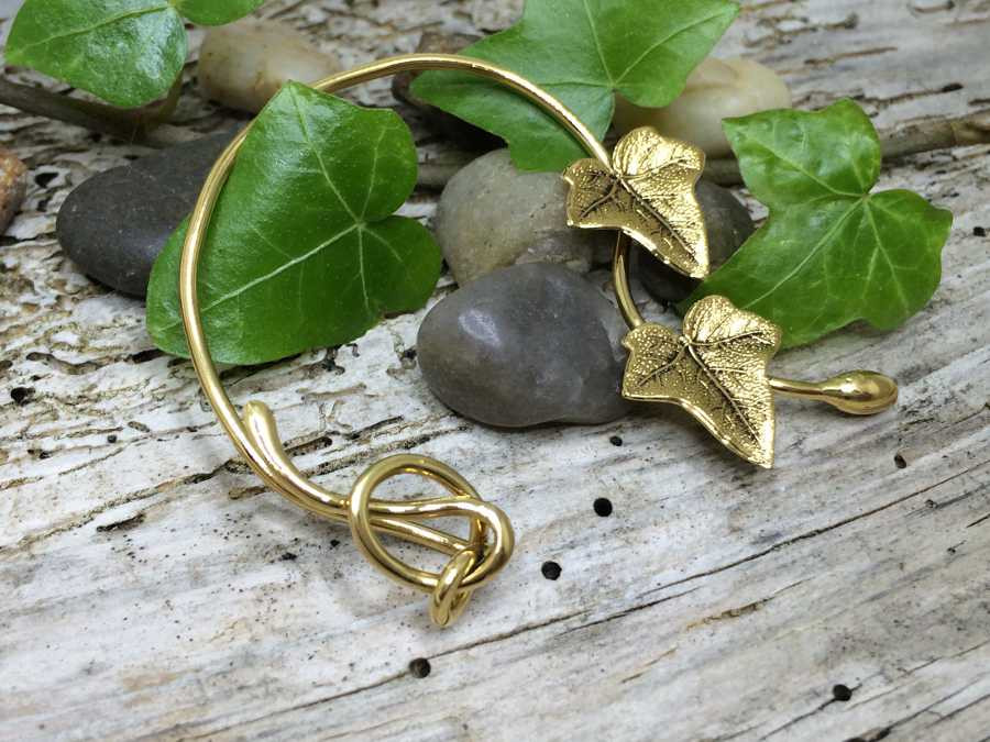 Ear Wrap Compo Gold plated patinated