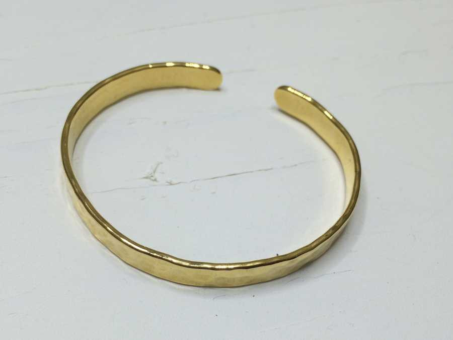 Bracelet Empreinte Gold plated patinated