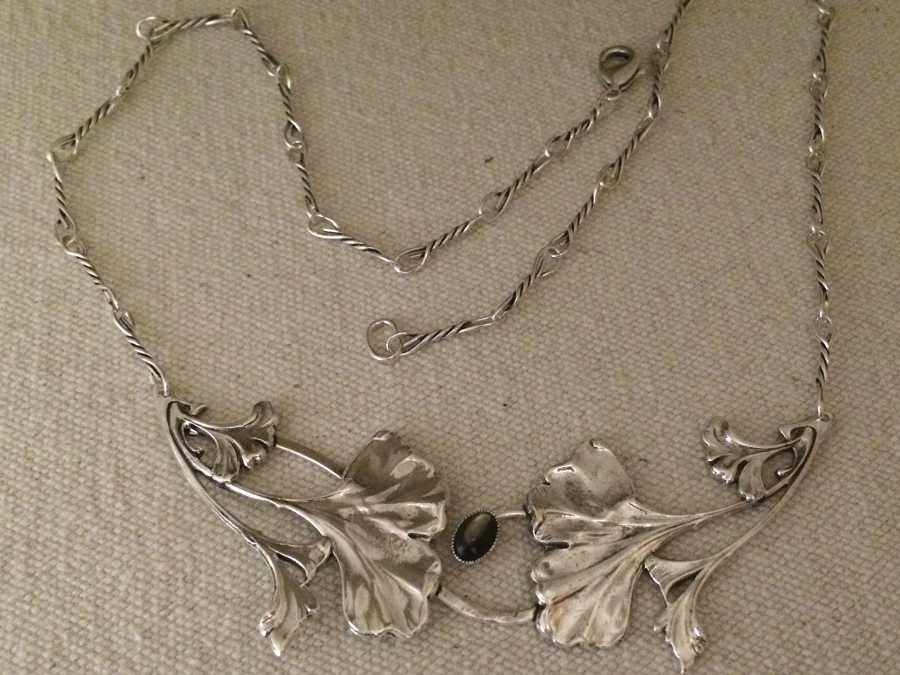 Necklace Arbre de vie Silver plated patinated