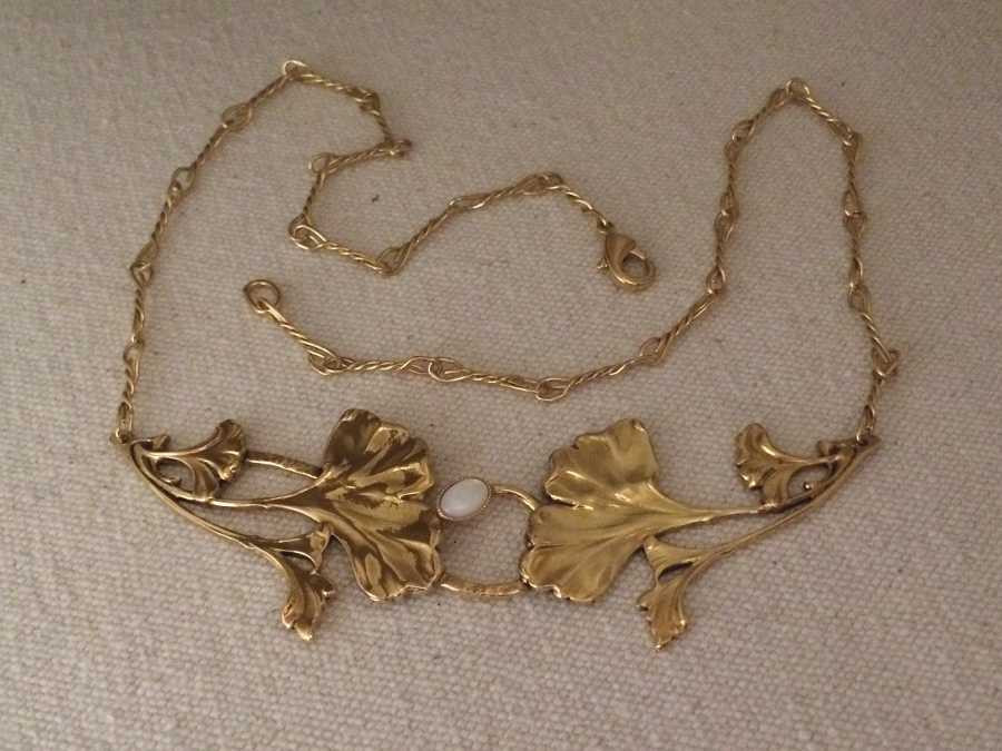 Necklace Arbre de vie Gold plated patinated