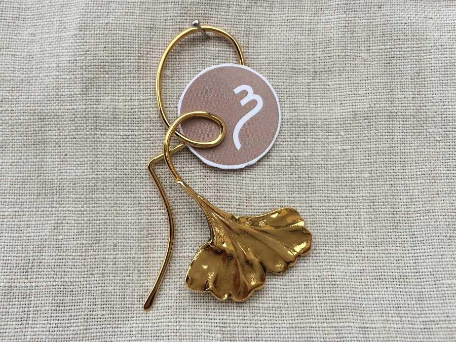 The Entrepage Ginko Gold plated patinated