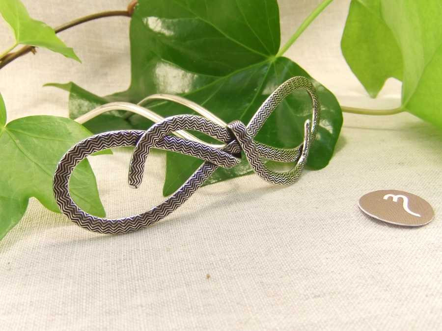Hairpin Jeanfre Silver plated patinated