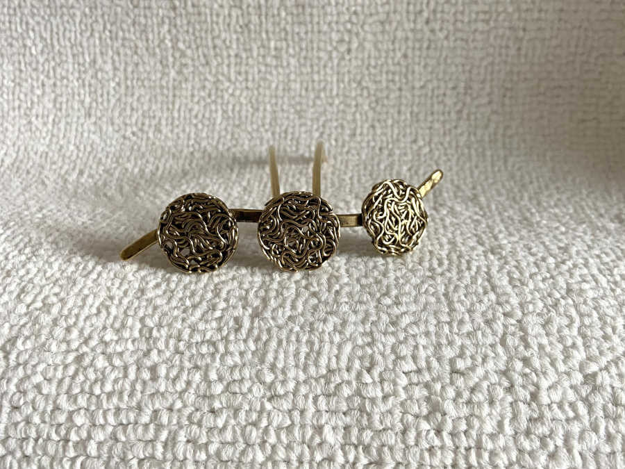 Epingle à Cheveux TRRIO Doré patiné