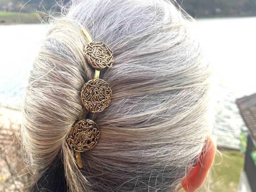 Epingle à Cheveux TRRIO Doré patiné