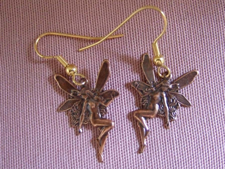 Earrings Boucle d'oreille elfe Copper