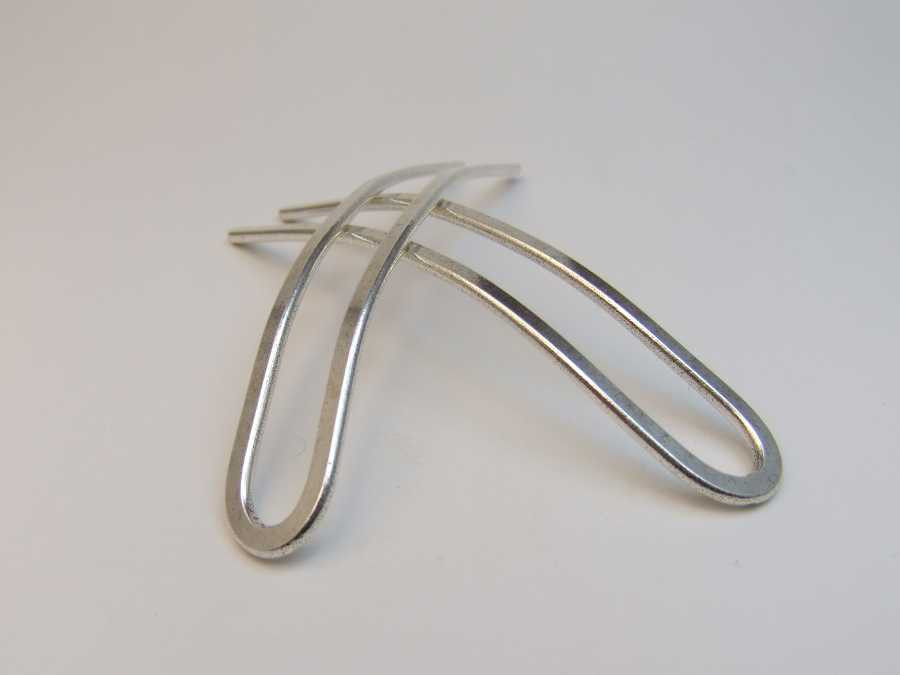 Small Hairpins Les simples Silver plated patinated