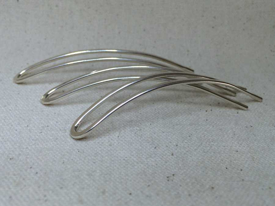 Small Hairpins Les invisibles Silver plated patinated